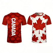 Canada Flag 3D Print T-Shirt – Quick-Dry Comfort | OWNLUXE