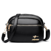 Multi-Pocket Soft Leather Crossbody Bag - Adjustable Shoulder Messenger | OWNLUXE