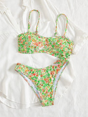 Printed Triangle Bikini Set | OWNLUXE