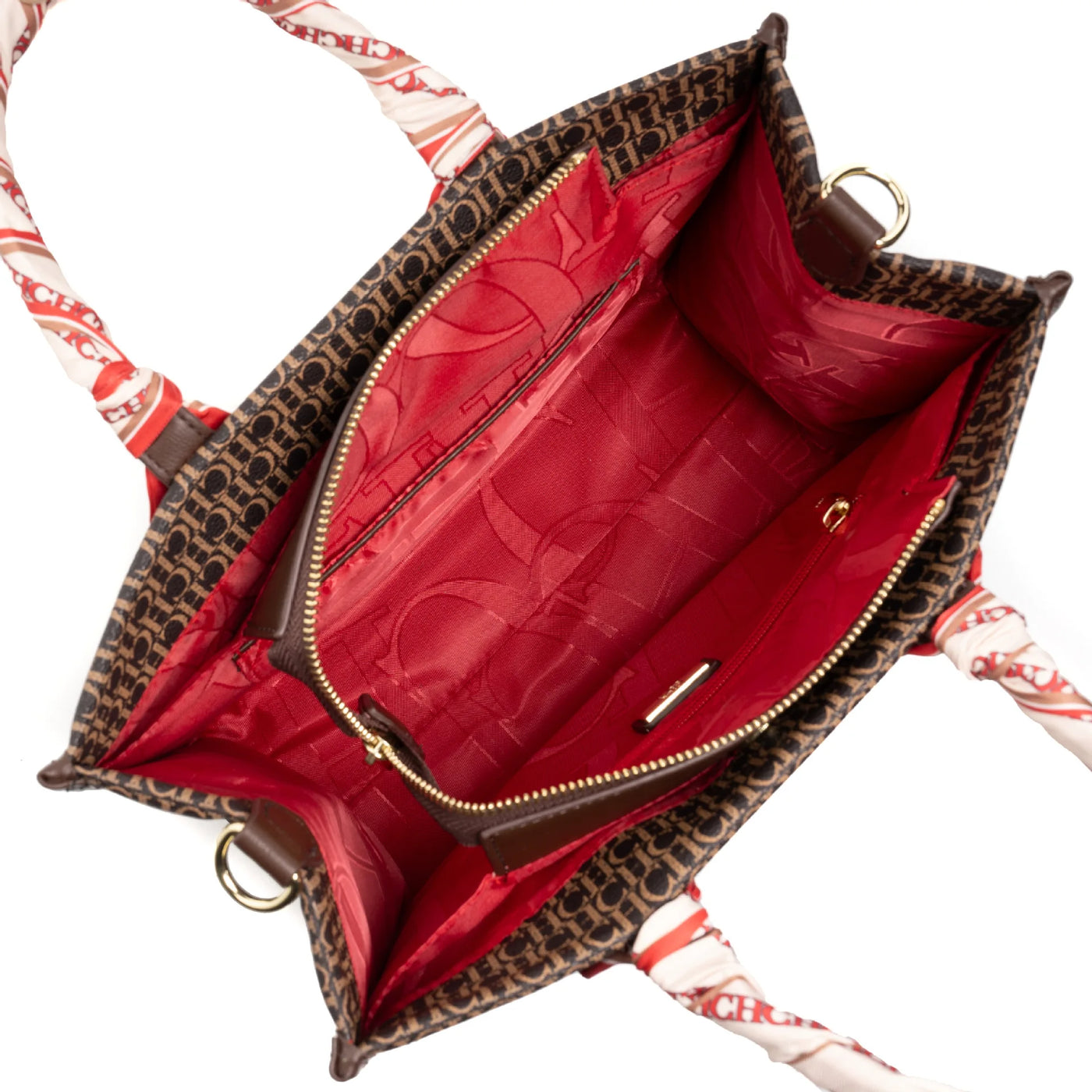 Carolina Herrera Letter Print Large Capacity Tote Bag | OWNLUXE