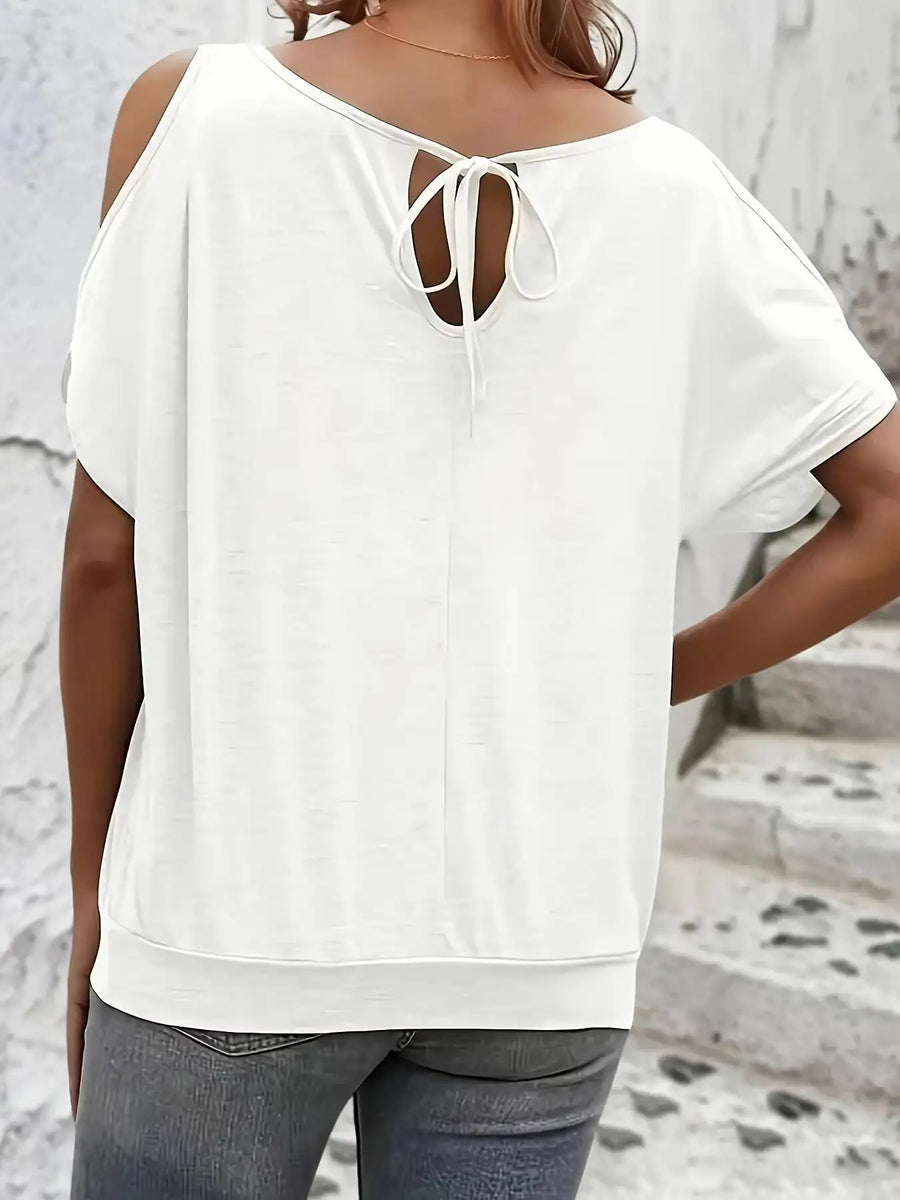 Women's Short Sleeve Breathable Knit T-Shirt | OWNLUXE
