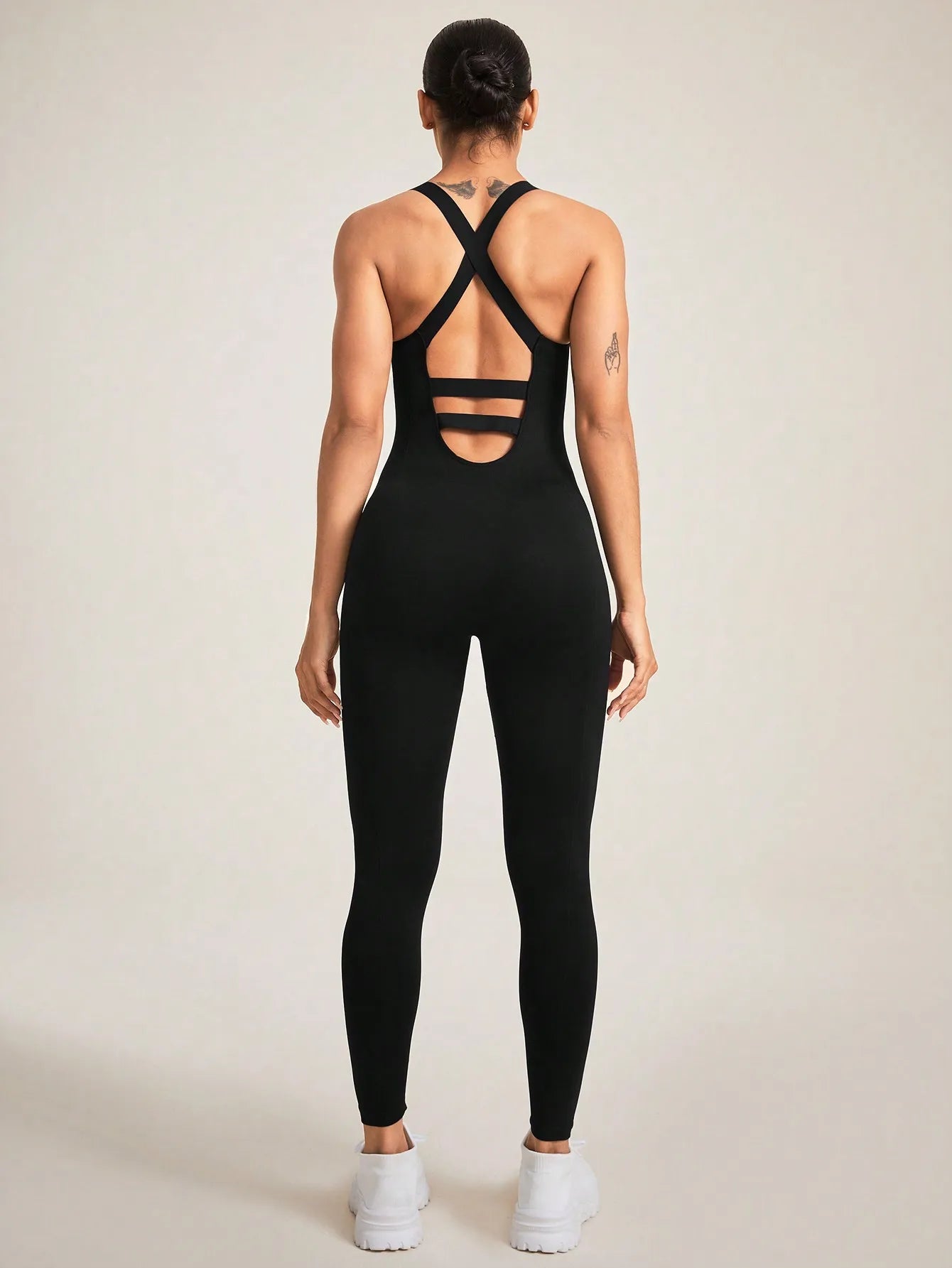 Women’s Seamless Tummy Control Bodysuit with Crisscross Back
