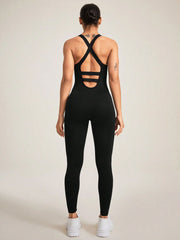 Women’s Seamless Tummy Control Bodysuit with Crisscross Back