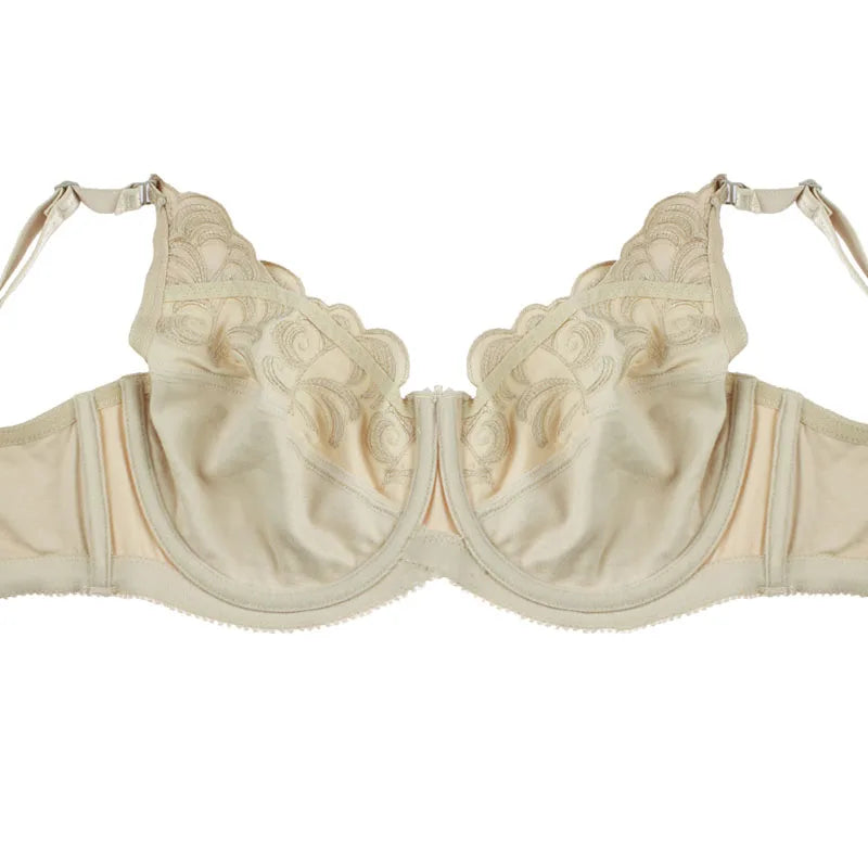 Embroidered Underwire Extended-Size Bralette | OWNLUXE