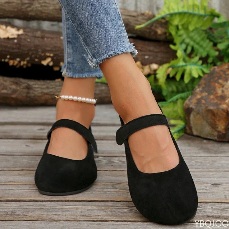 Women's Round Toe Retro Flats – Shop at OWNLUXE