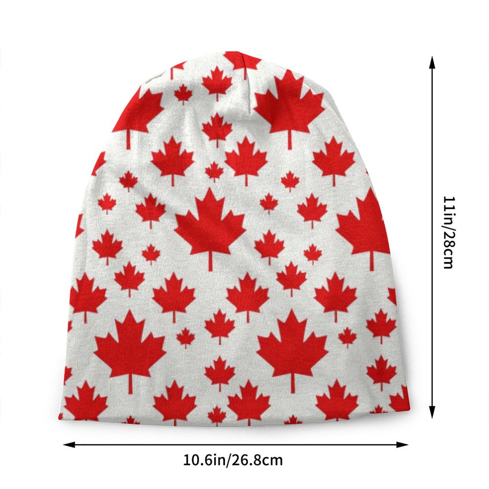Canadian Flag Beanie – Unisex Winter Knitted Hat Canadian Patriotic | OWNLUXE