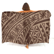 Hibiscus-Print Polynesian Sarong | OWNLUXE