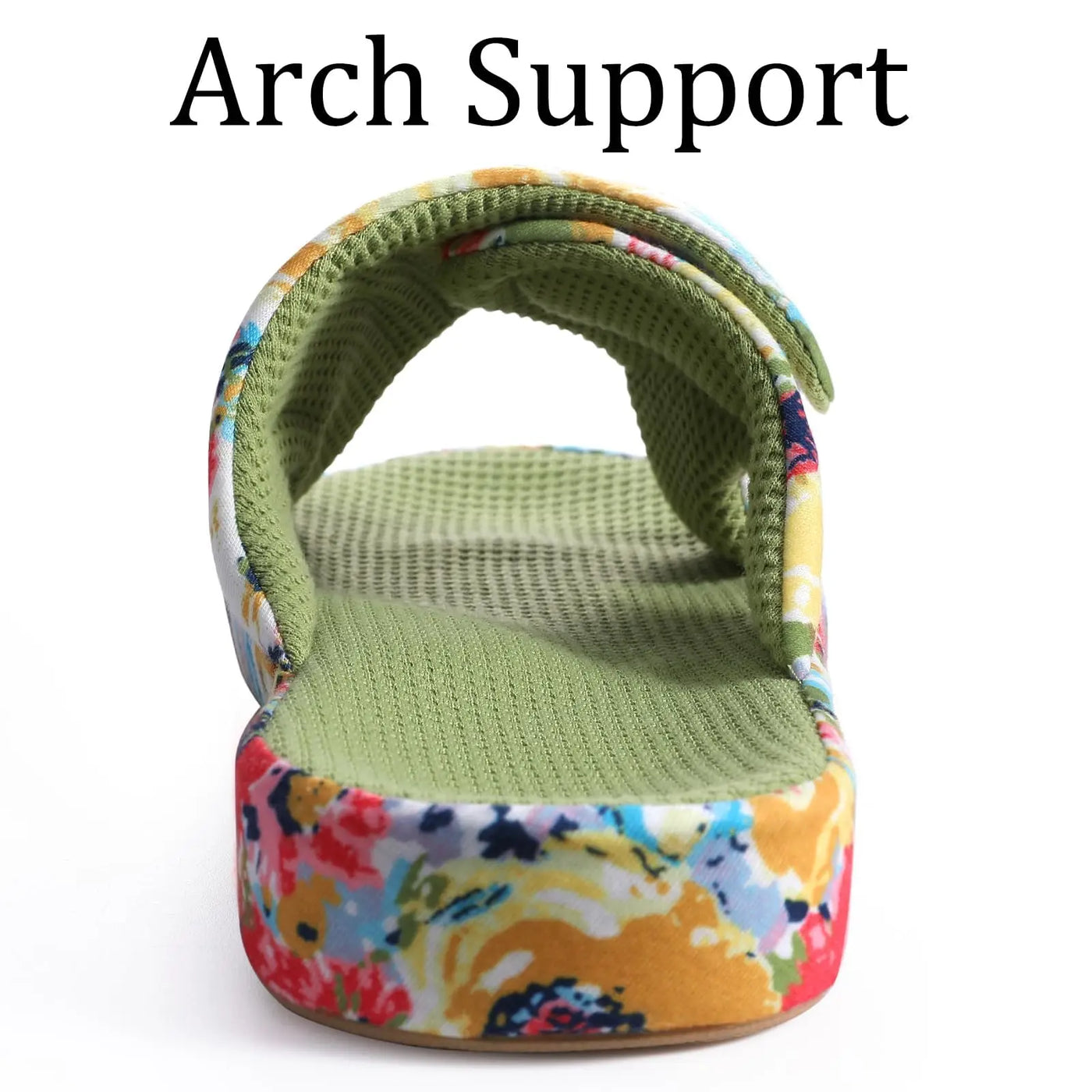 Women’s Waffle Cotton House Slippers with Arch Support