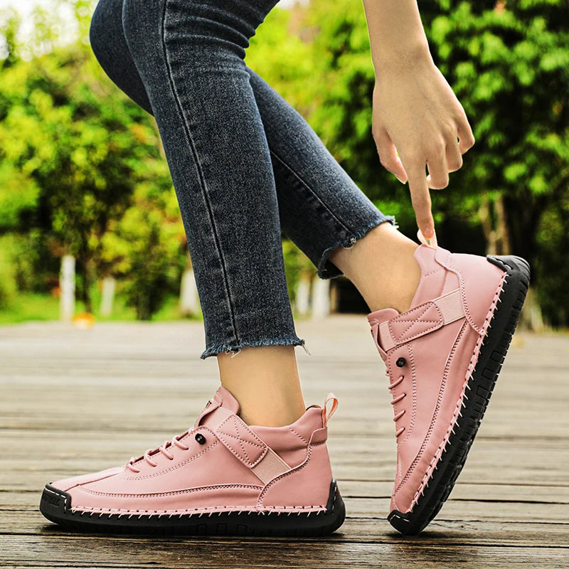 Women's Leather Sneakers (White) – Shop at OWNLUXE