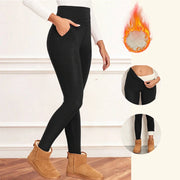 Women's Velvet Pockets Leggings | OWNLUXE