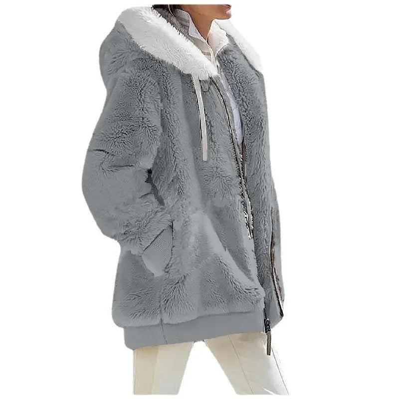 Hooded Zip-Up Coat | OWNLUXE