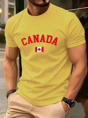 Canada Flag Cotton T-Shirt - Soft Oversized Fit for Men & Women