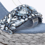 Women's Velvet Wedge Sandals – Shop at OWNLUXE