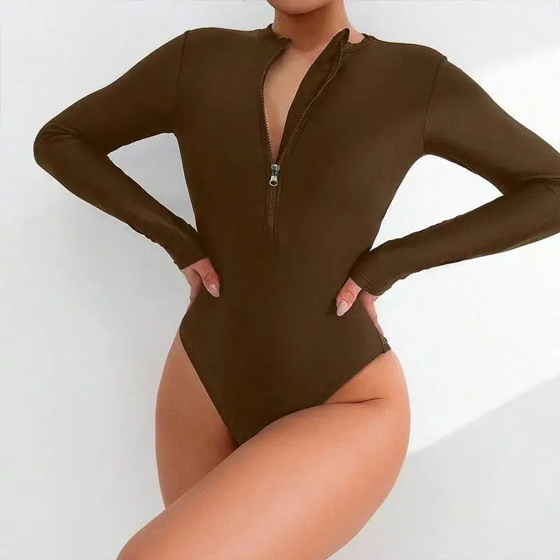 Printed Halter One-Piece Swimsuit – Sleek Supportive Fit