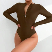 Printed Halter One-Piece Swimsuit – Sleek Supportive Fit