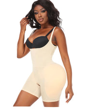 Butt Lifting Hourglass Shapewear Bodysuit with Hip Pads