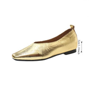 Women's Square Toe Leather Pumps (Brown) – Shop at OWNLUXE