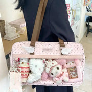 Spacious Lace Transparent Display Ita Bag – Shop at OWNLUXE