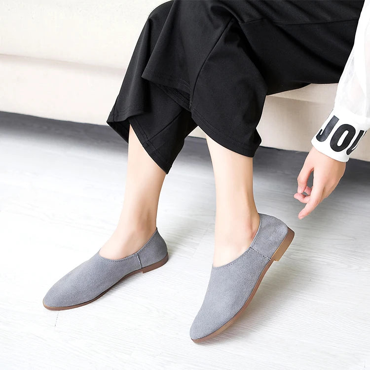 Women's Pointed Toe Leather Loafers – Shop at OWNLUXE