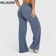 Mid-Waist Yoga Pants – Straight Leg Active