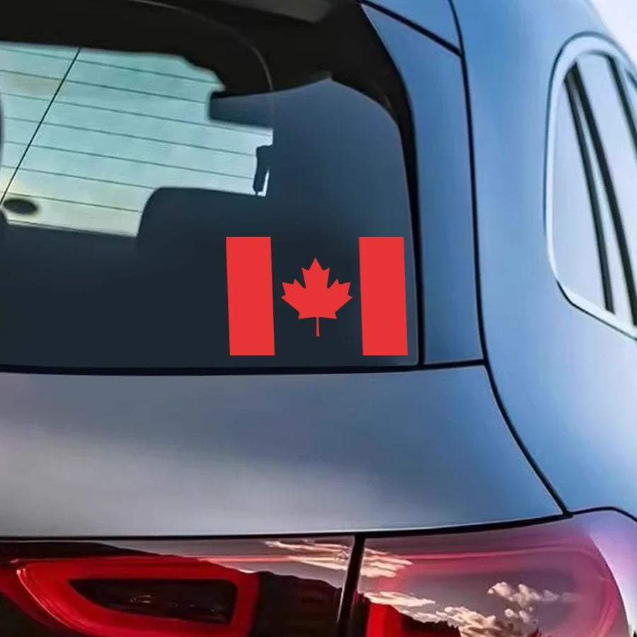 Canada Flag Car Sticker – Waterproof PVC Decal