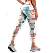 Seamless High-waisted Nude Felling Printed Pants Women's | OWNLUXE