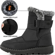 Women's Waterproof Mid-Calf Winter Boots with Plush Lining