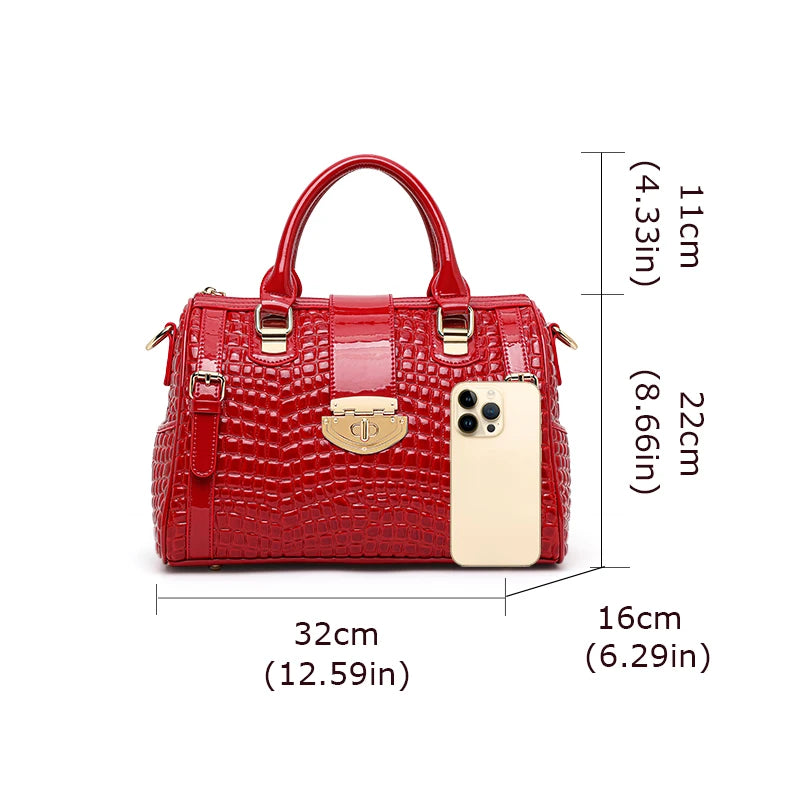 Genuine Leather Boston Bag | OWNLUXE