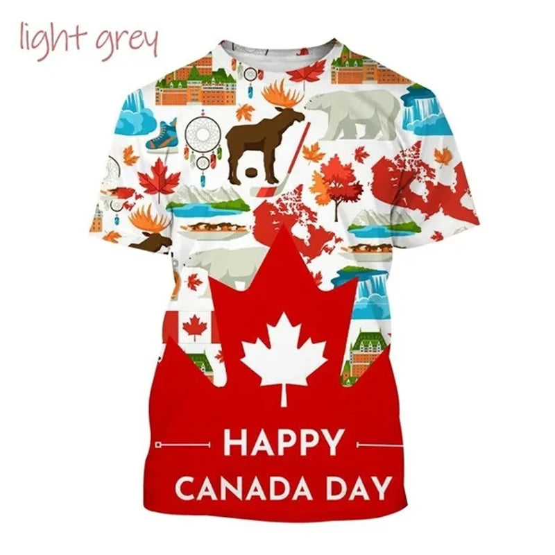 I Love Canada Flag Graphic T Shirt For Men Clothing T-Shirt | OWNLUXE