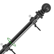 1PC Wall Mounted Mount Telescopic Flag Pole Top House Wall Bracket Base 6Ft Stand Flagpole Collapsible Yard Banner Holder
