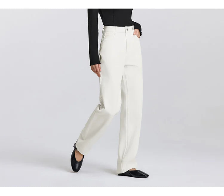 Semir 2025 Spring Straight Jeans - Simple Long Trousers
