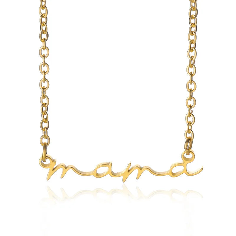 Mama Letter Necklace – Meaningful Everyday Gift (Style 1) | OWNLUXE