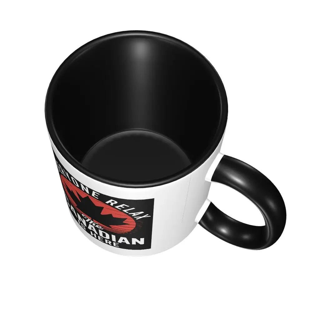 Canada Canadian Maple Leaf Roundel Mug Funny Ceramic Coffee Cups Tea Mugs Milk Cup Drinkware Gift for Friends