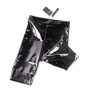 Shiny Faux Leather High-Waist Shorts | OWNLUXE