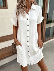 Short-Sleeve Dress | OWNLUXE