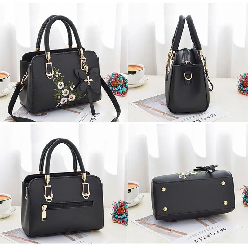 Large Capacity PU Leather Bucket Bag – Structured Shoulder Handbag with Hasp Closure