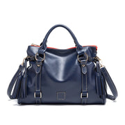 Classic Fringed Bucket Handbag - Soft Vegan Leather | OWNLUXE