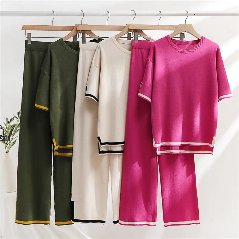 Two-Piece Knit Pajama Set – Shop at OWNLUXE