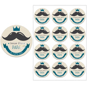 Happy Father's Day Decor Sticker Labels Bonne Fête Des | OWNLUXE