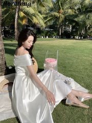 Midi Bow A-Line Dress | OWNLUXE
