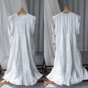 Lace Sleeveless Cotton Dress | OWNLUXE