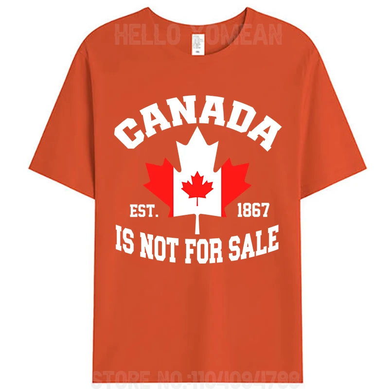 Canada Is Not For Sale Cotton T-Shirt – Unisex Patriotic Tee
