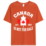 Load image into Gallery viewer, Canada Is Not For Sale Woman Cotton T-Shirt – Breathable, &amp; Lightweight
