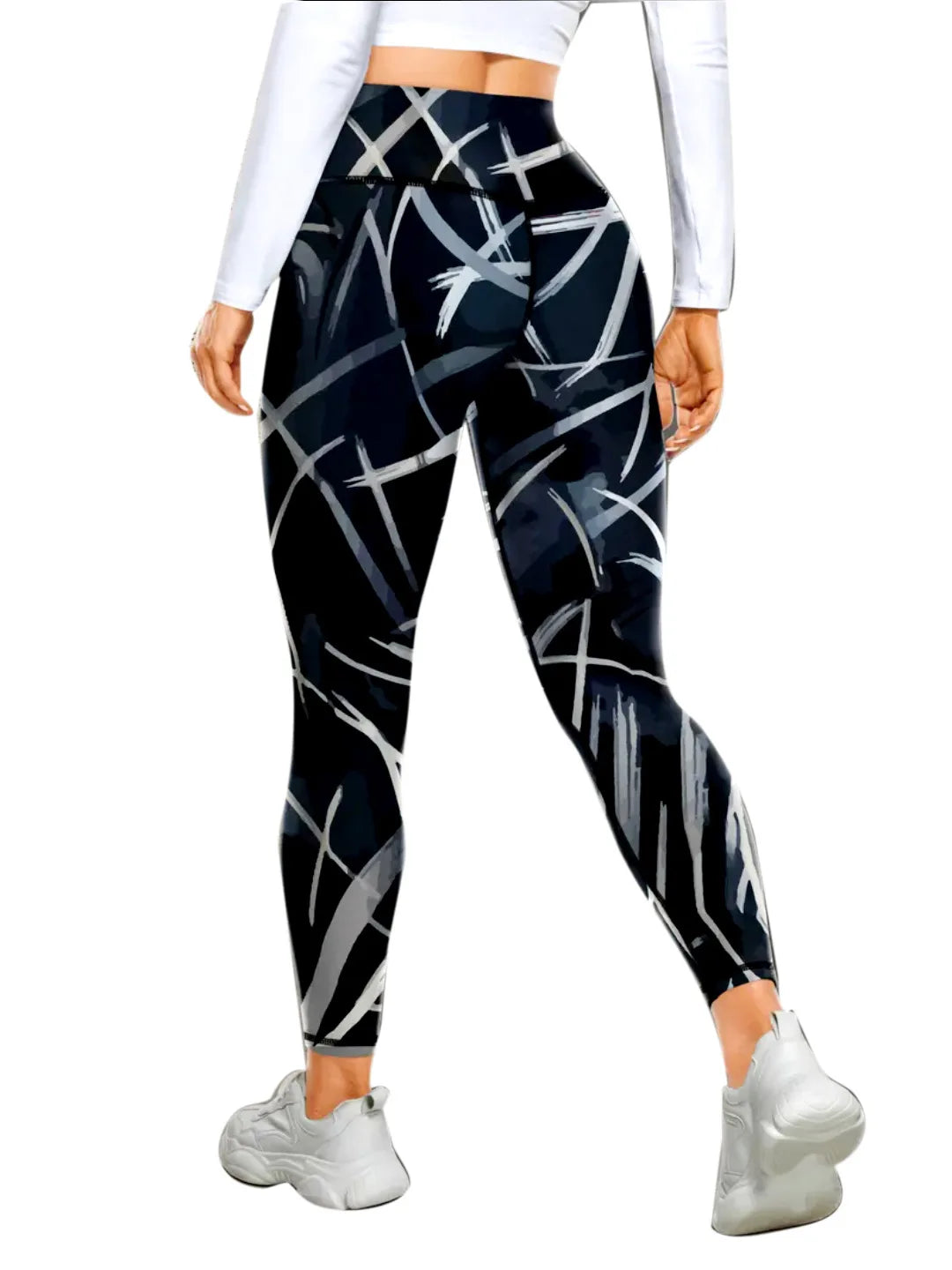 Seamless High-waisted Nude Felling Printed Pants Women's | OWNLUXE