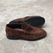 Women's Leather Retro Flats – Shop at OWNLUXE