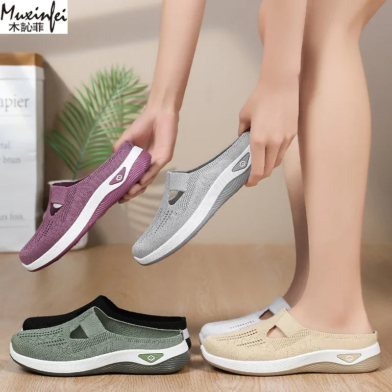 Breathable Mesh Slip‑On Flats – Lightweight Everyday Shoes