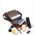 Load image into Gallery viewer, PU Leather Business Satchel for Men – Soft Professional Bag
