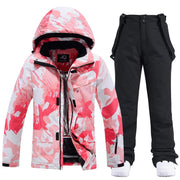 Women’s Thick Warm Ski Suit Set – Waterproof Winter Gear