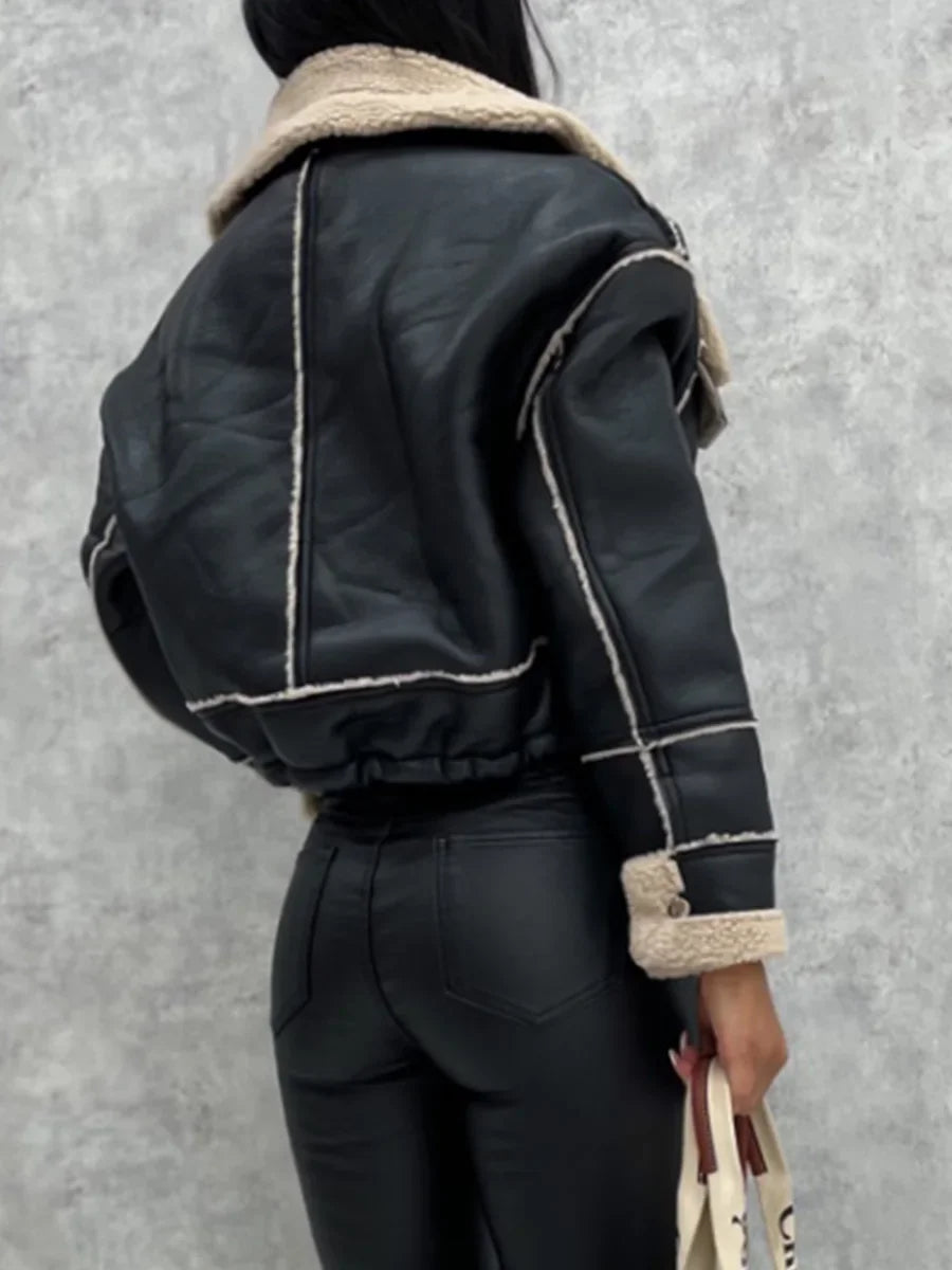 Women’s Stand-Collar Cotton Jacket – Lightweight Layer