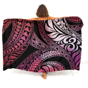 Hibiscus-Print Polynesian Sarong | OWNLUXE